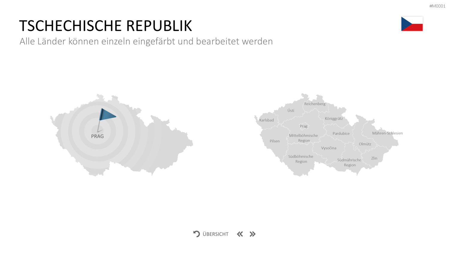 Landkarten Paket für Unternehmen PowerPoint-Vorlage