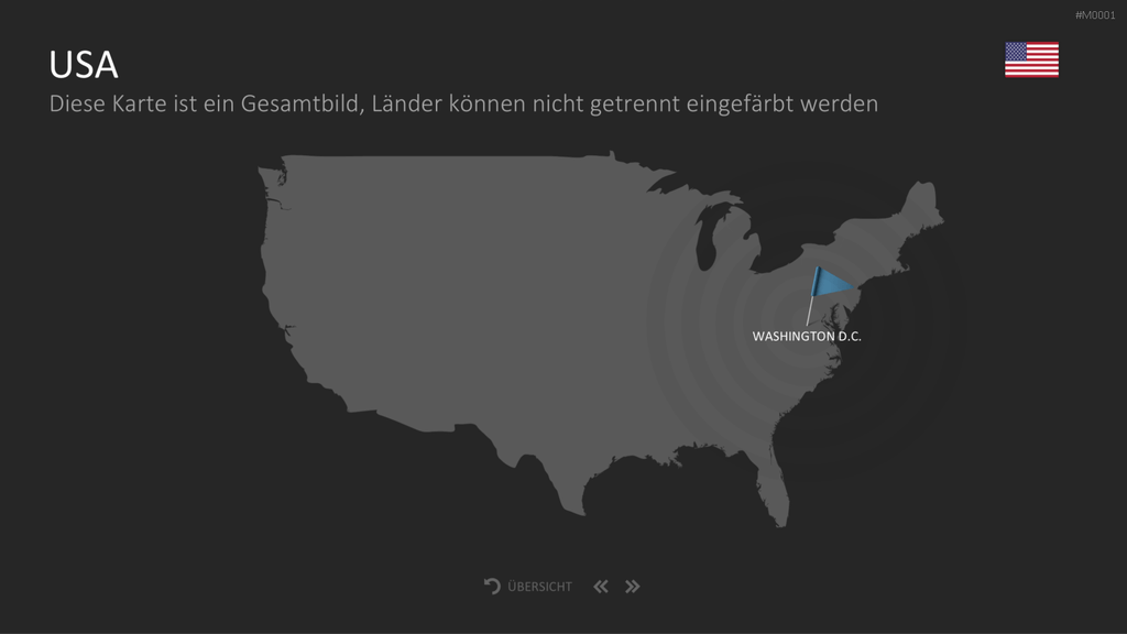 Landkarten Paket für Unternehmen PowerPoint-Vorlage