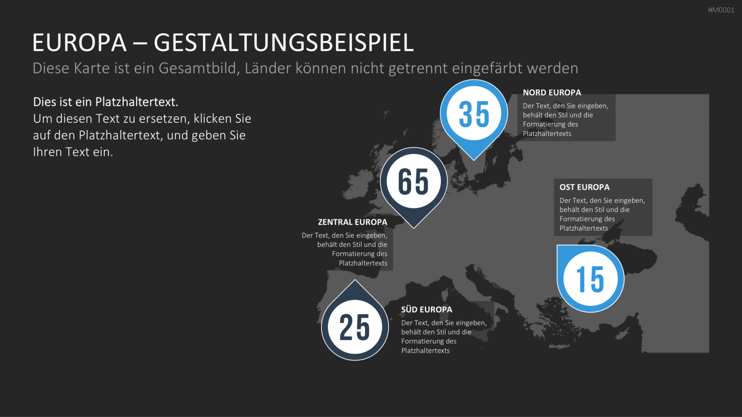 Landkarten Paket für Unternehmen PowerPoint-Vorlage