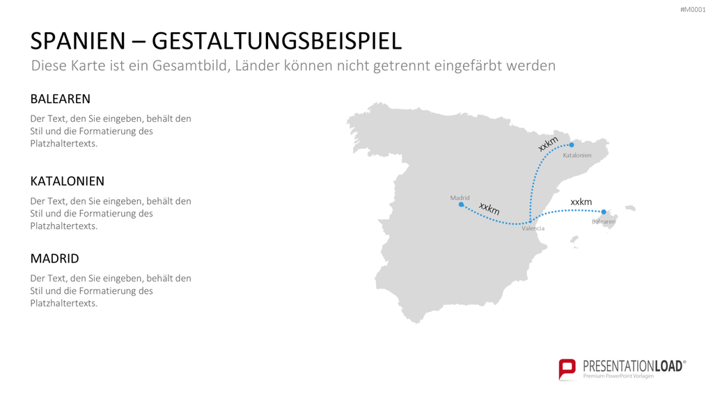 Landkarten Paket für Unternehmen PowerPoint-Vorlage