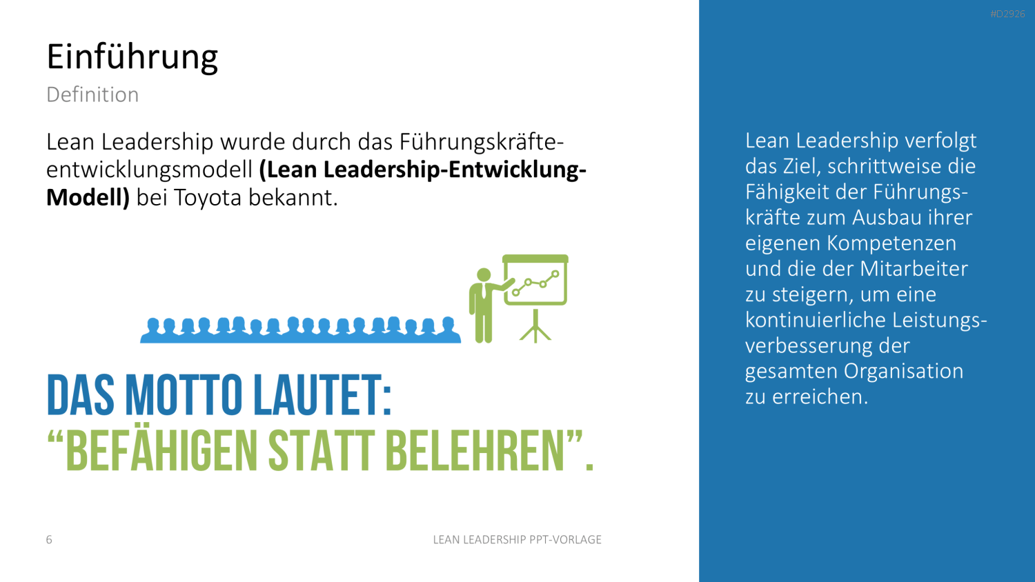 Lean Leadership PowerPoint-Vorlage