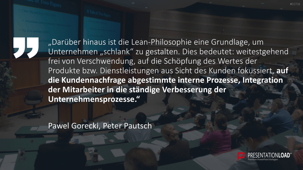 Lean Management PowerPoint-Vorlage