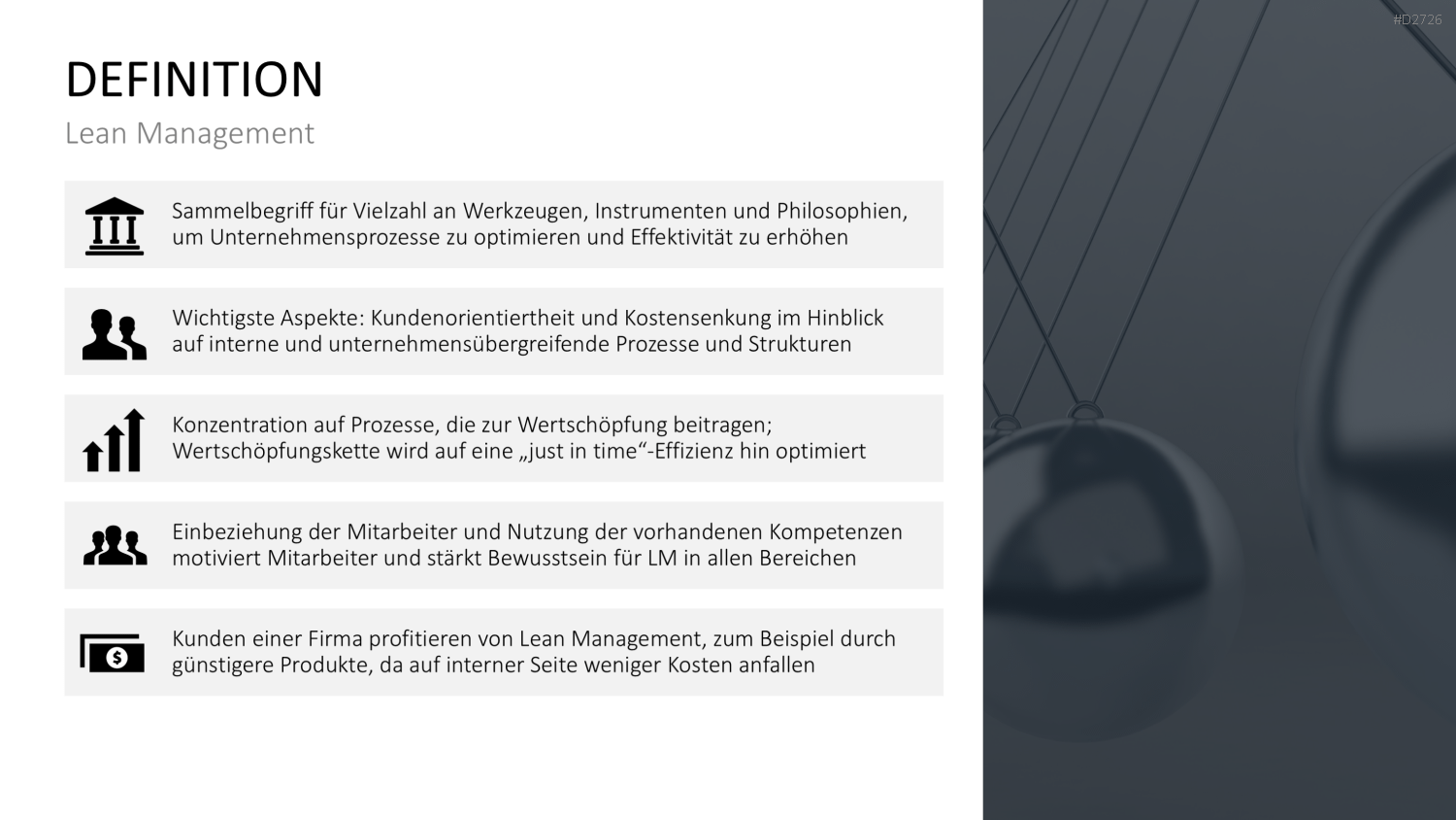 Lean Management PowerPoint-Vorlage