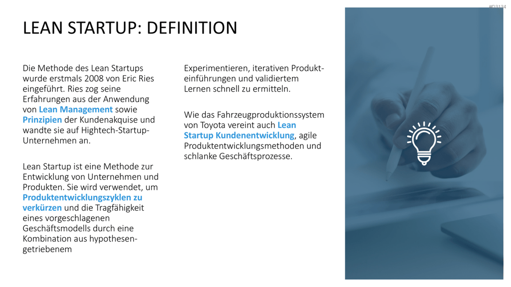 Lean Startup Methode PowerPoint-Vorlage