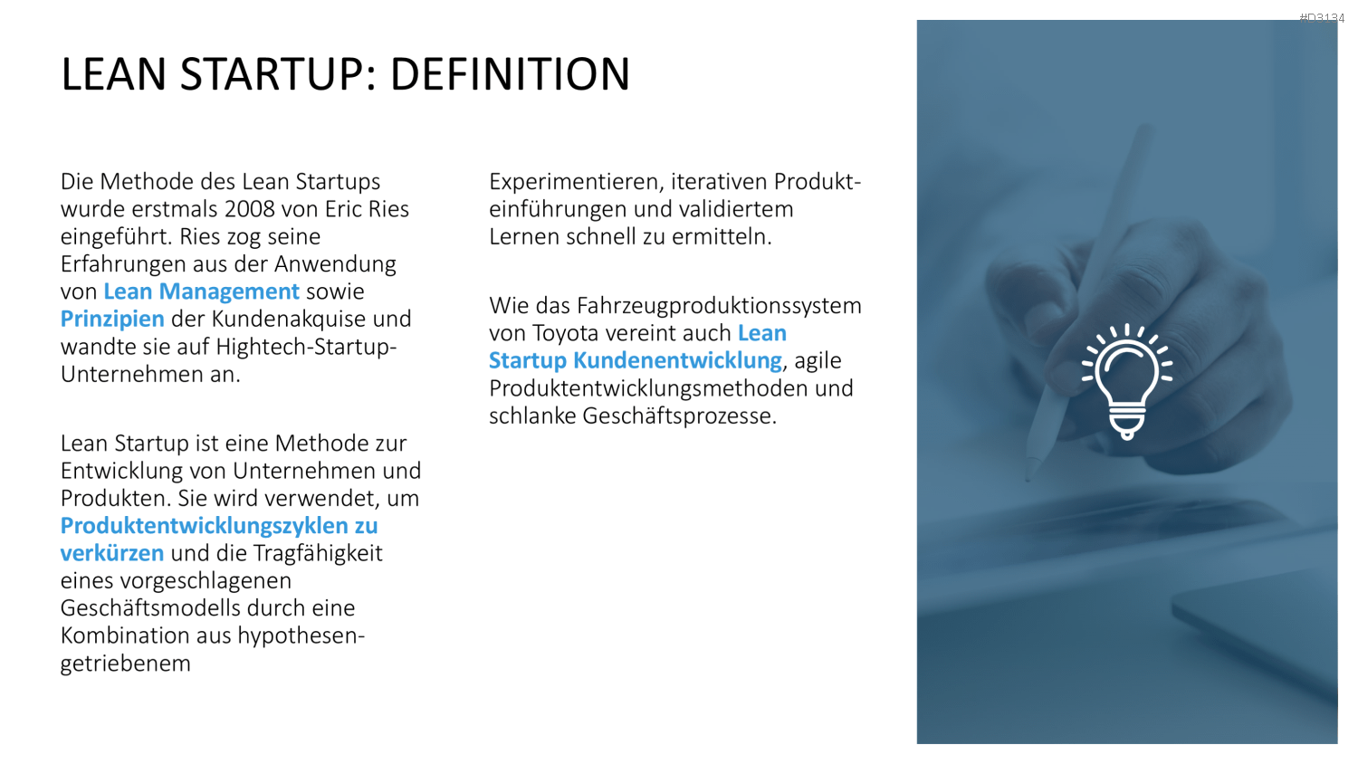 Lean Startup Methode PowerPoint-Vorlage