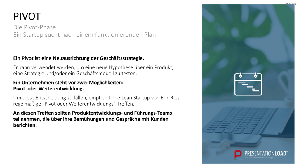 Lean Startup Methode PowerPoint-Vorlage