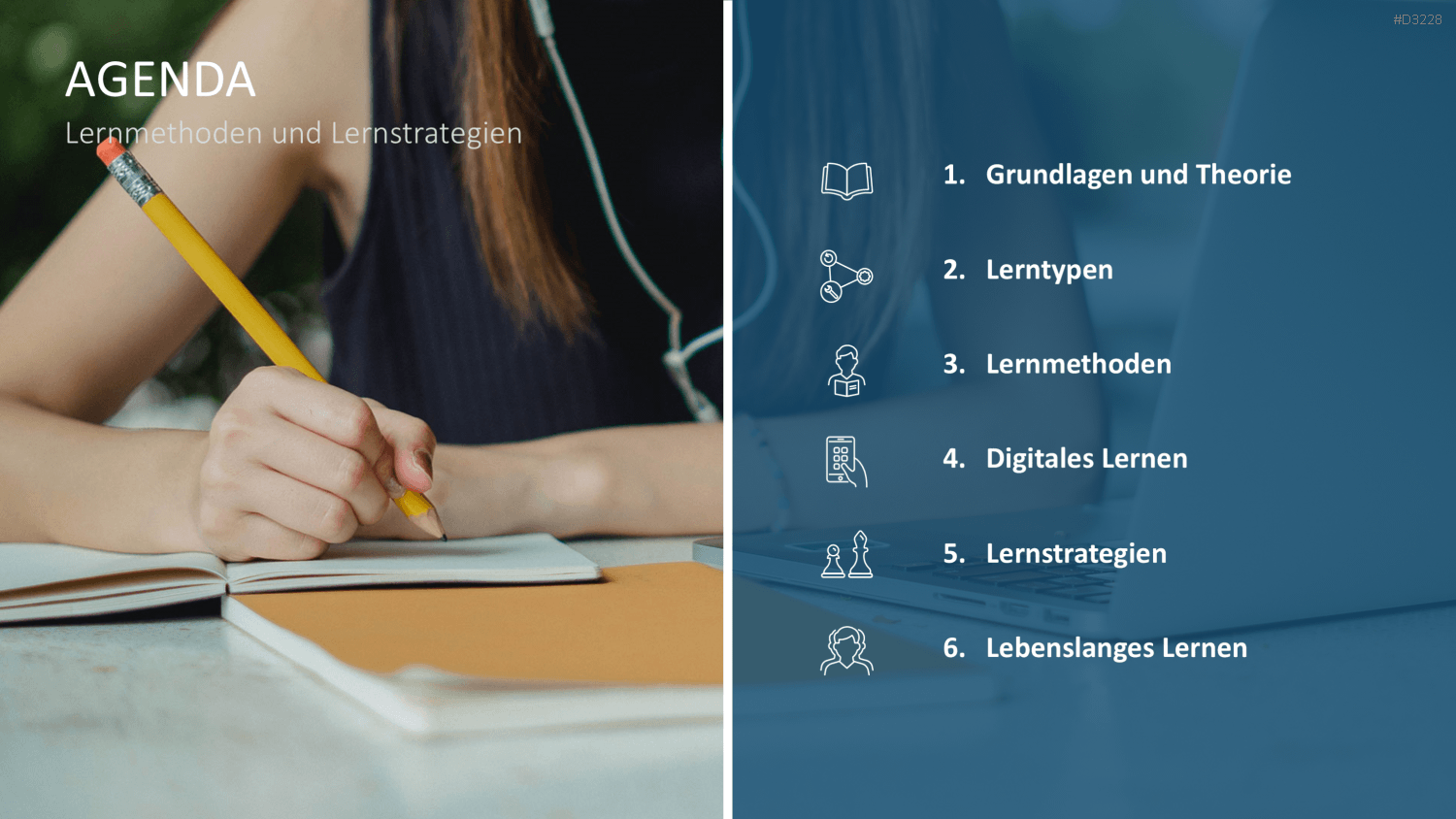 Lernmethoden und Lernstrategien PowerPoint-Vorlage