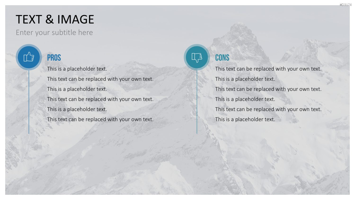 PowerPoint-Vorlage: Pro- und Contra-Liste