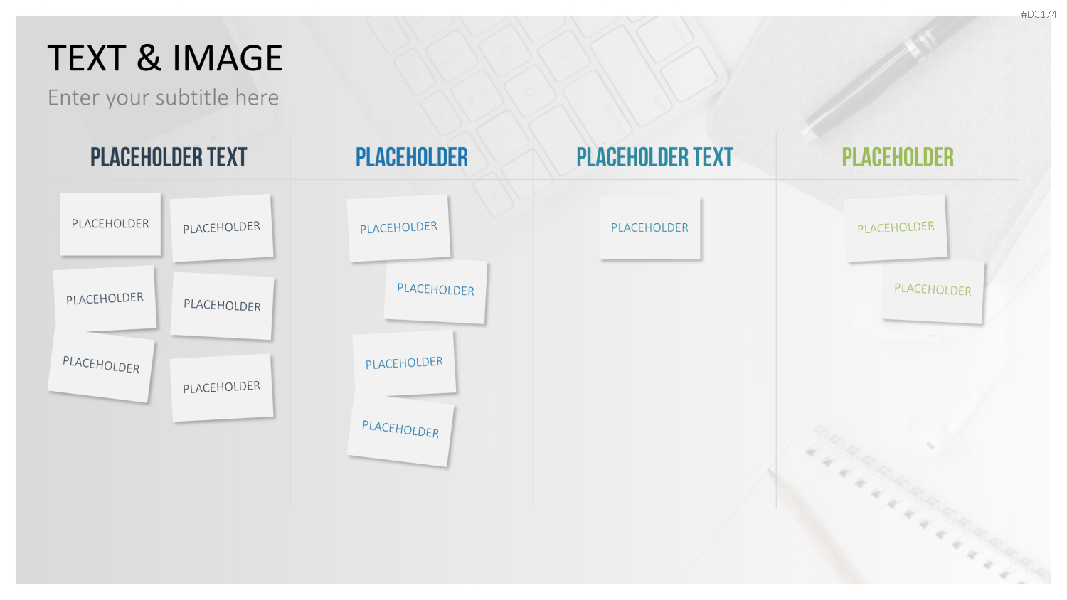 PowerPoint-Vorlage mit Platzhalter-Text