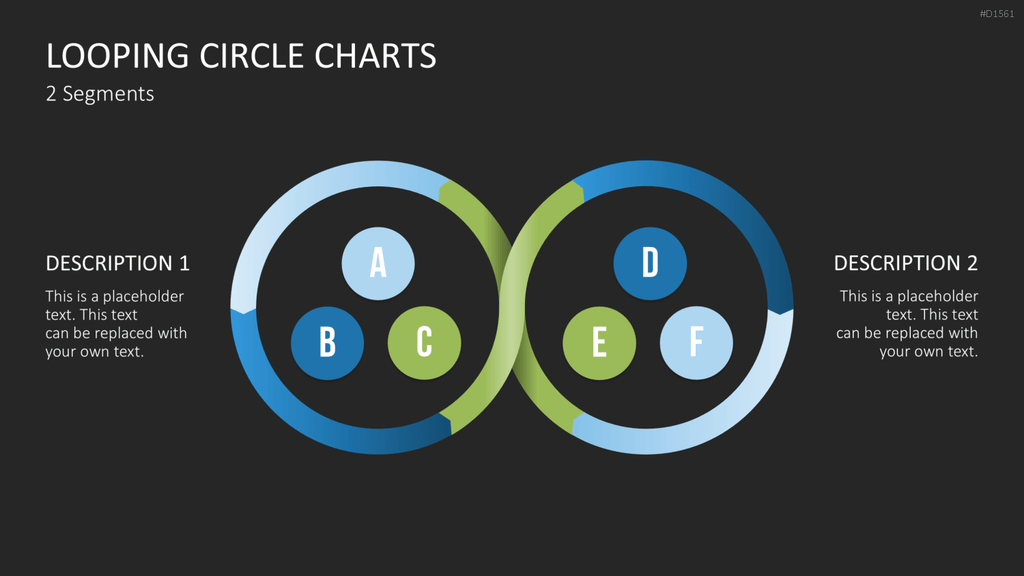 Kreis-Charts - Looping PowerPoint-Vorlage
