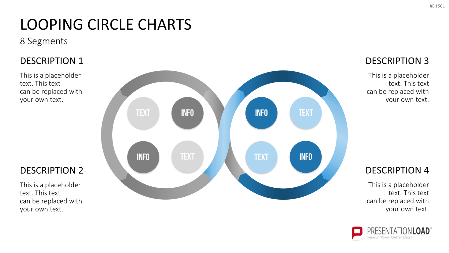 Kreis-Charts - Looping PowerPoint-Vorlage