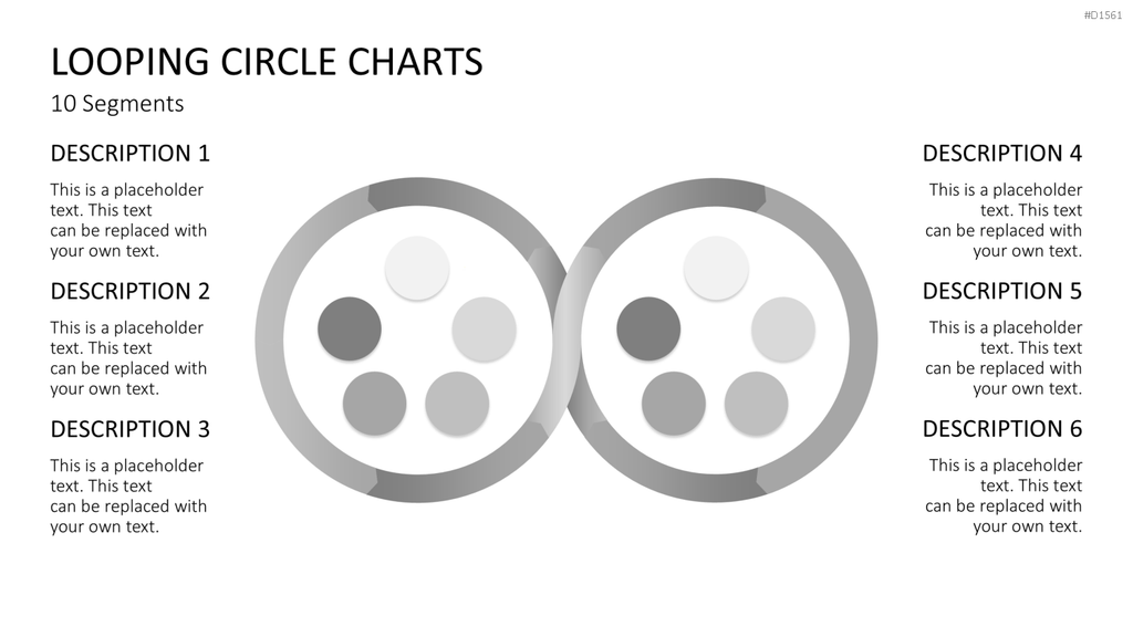 Kreis-Charts - Looping PowerPoint-Vorlage