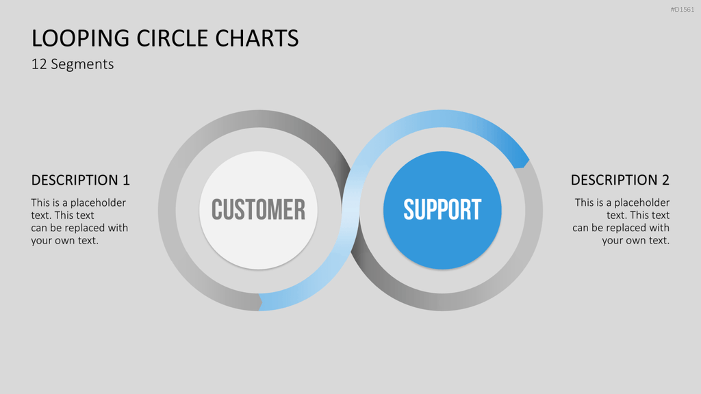 Kreis-Charts - Looping PowerPoint-Vorlage