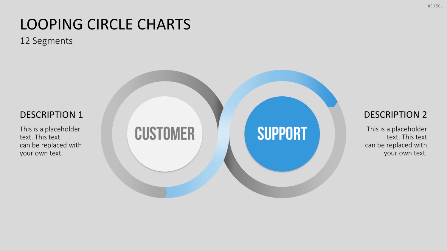Kreis-Charts - Looping PowerPoint-Vorlage