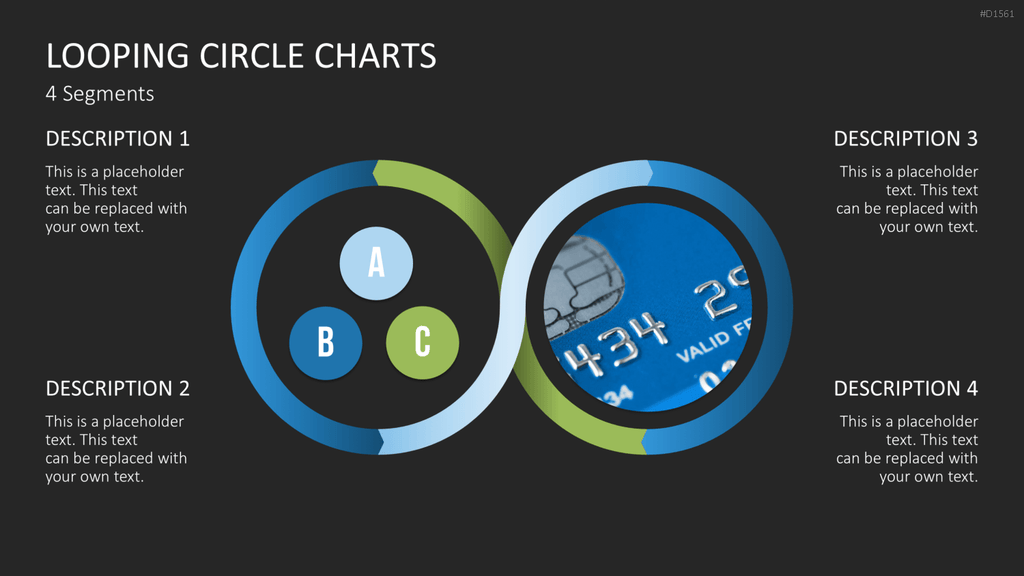 Kreis-Charts - Looping PowerPoint-Vorlage