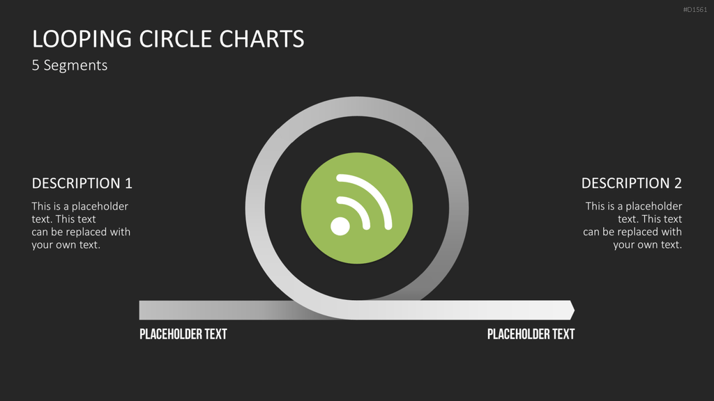 Kreis-Charts - Looping PowerPoint-Vorlage