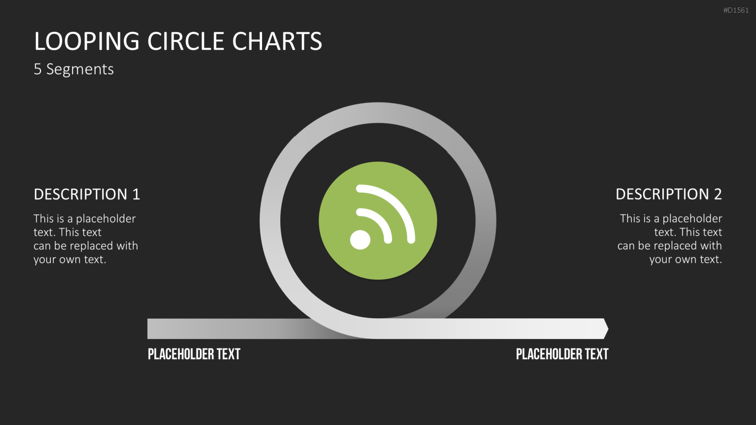 Kreis-Charts - Looping PowerPoint-Vorlage