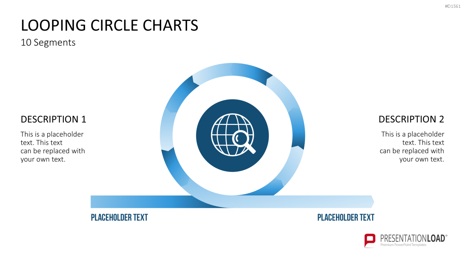 Kreis-Charts - Looping PowerPoint-Vorlage