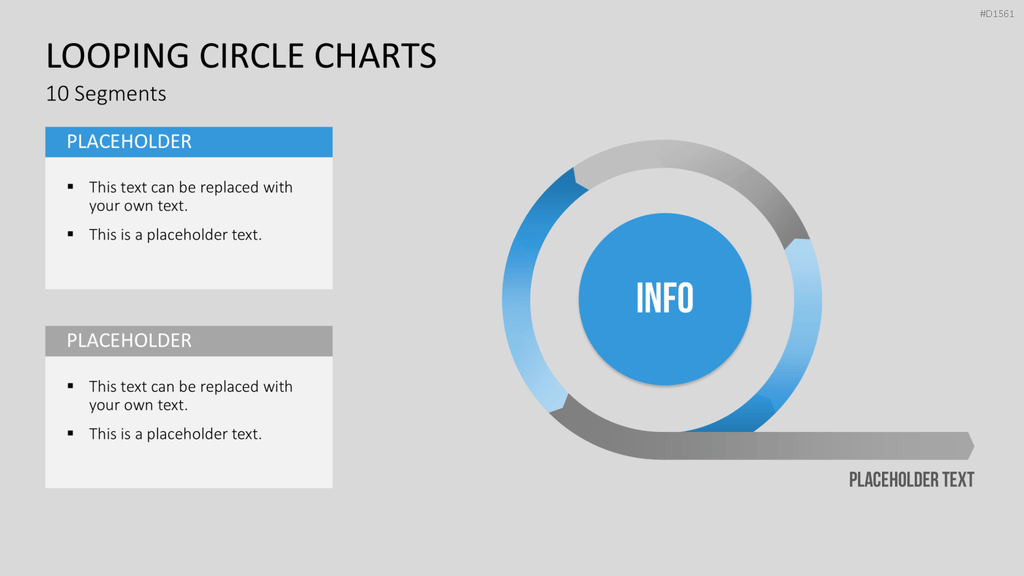 Kreis-Charts - Looping PowerPoint-Vorlage