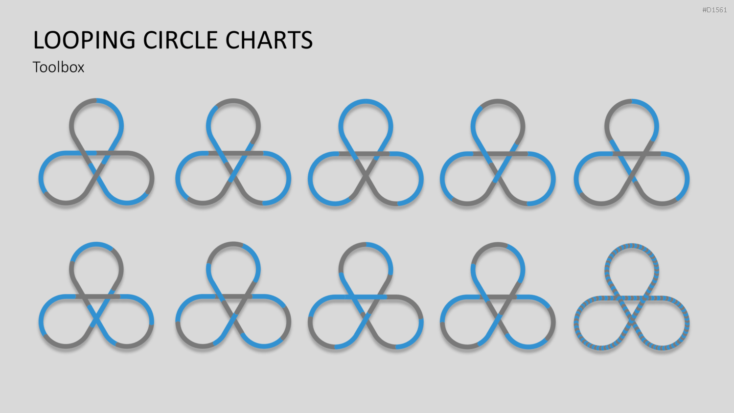 Kreis-Charts - Looping PowerPoint-Vorlage