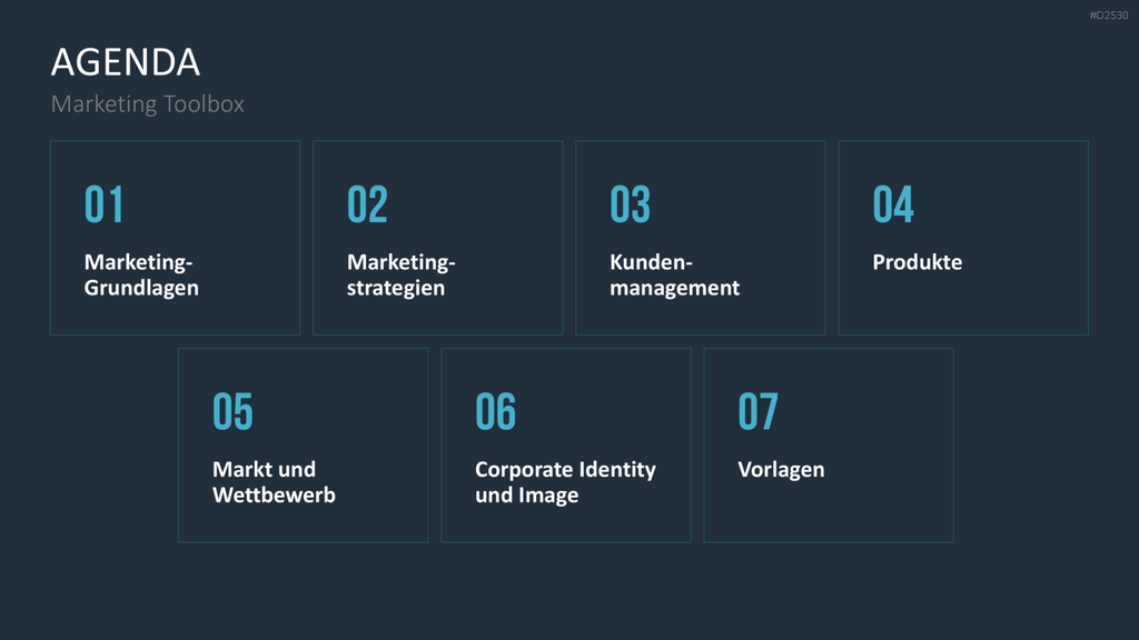 Marketing-Toolbox PowerPoint-Vorlage