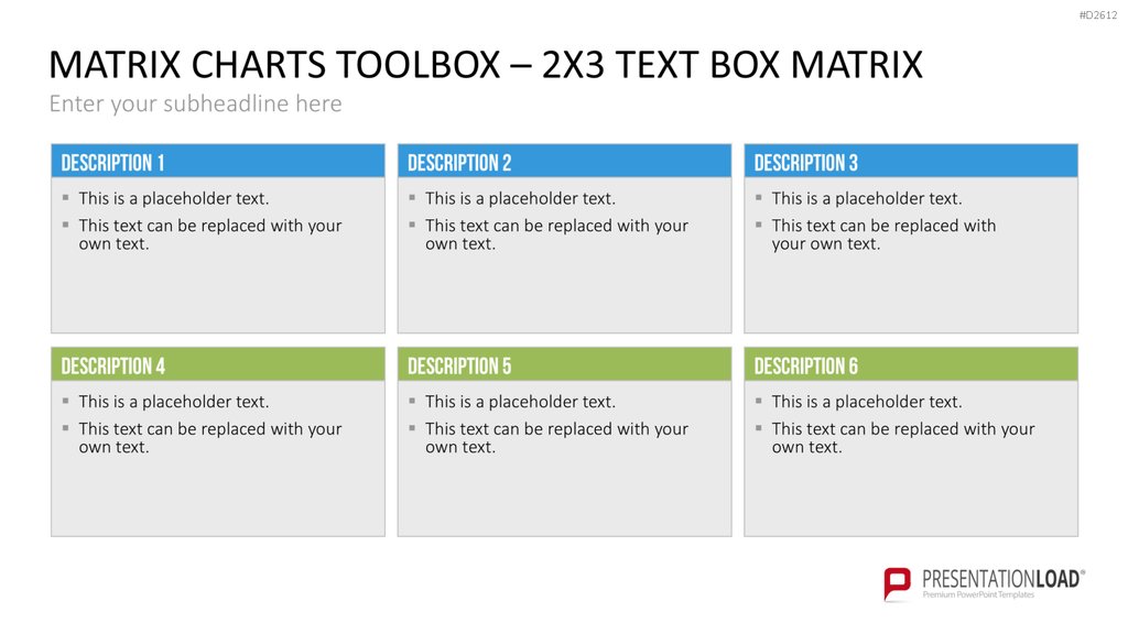 Matrix-Charts-Toolbox PowerPoint-Vorlage