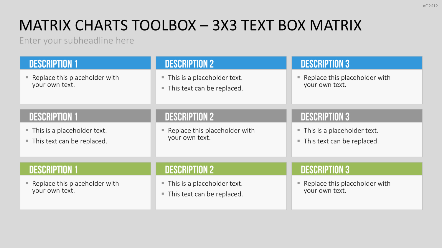 Matrix-Charts-Toolbox PowerPoint-Vorlage