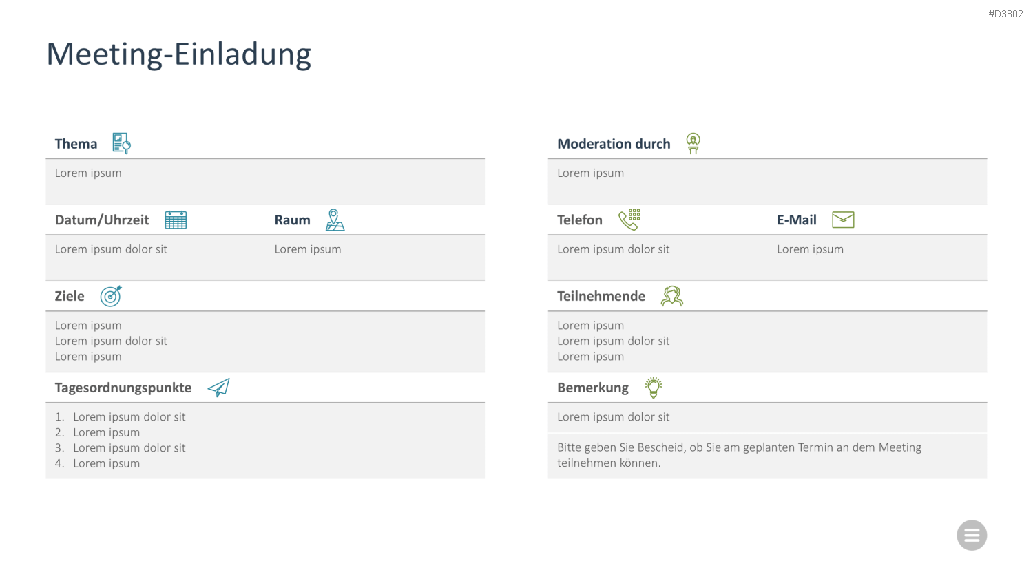 Meeting Toolbox PowerPoint-Vorlage