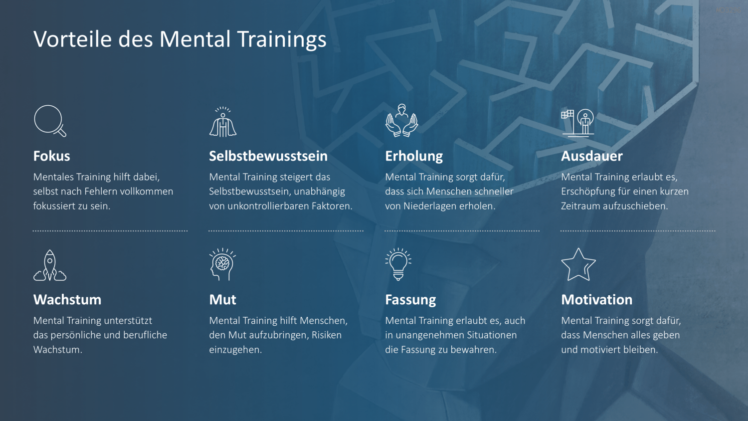 Mental Training PowerPoint-Vorlage