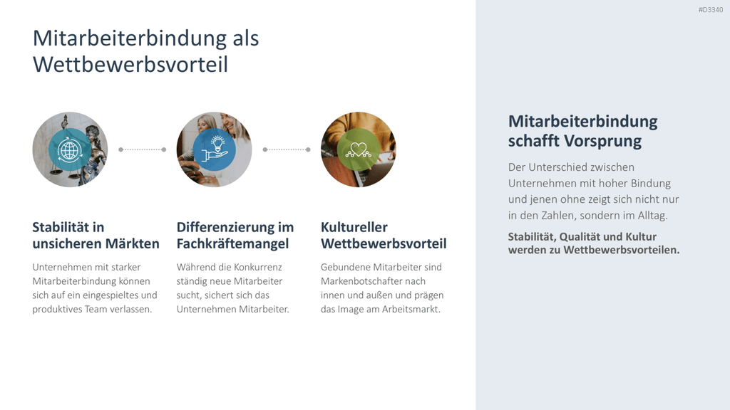 Mitarbeiterbindung PowerPoint-Vorlage