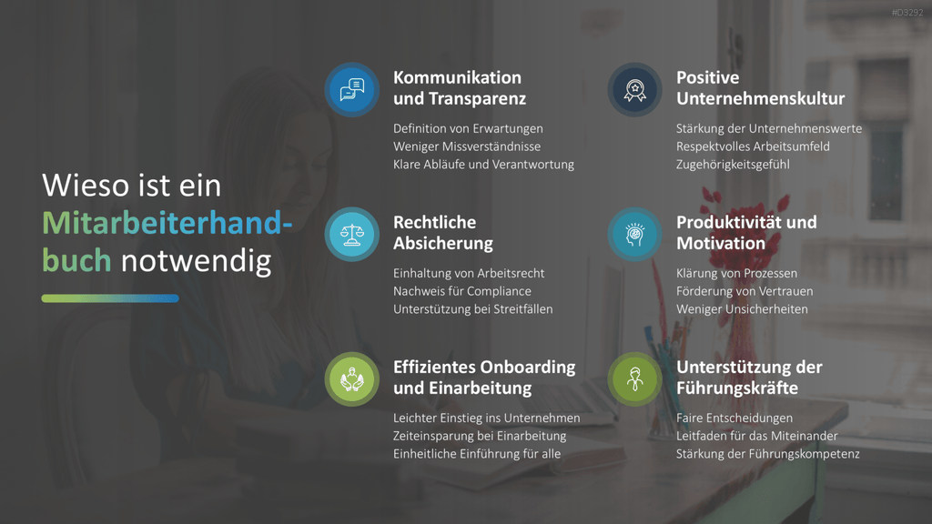 Mitarbeiterhandbuch PowerPoint-Vorlage