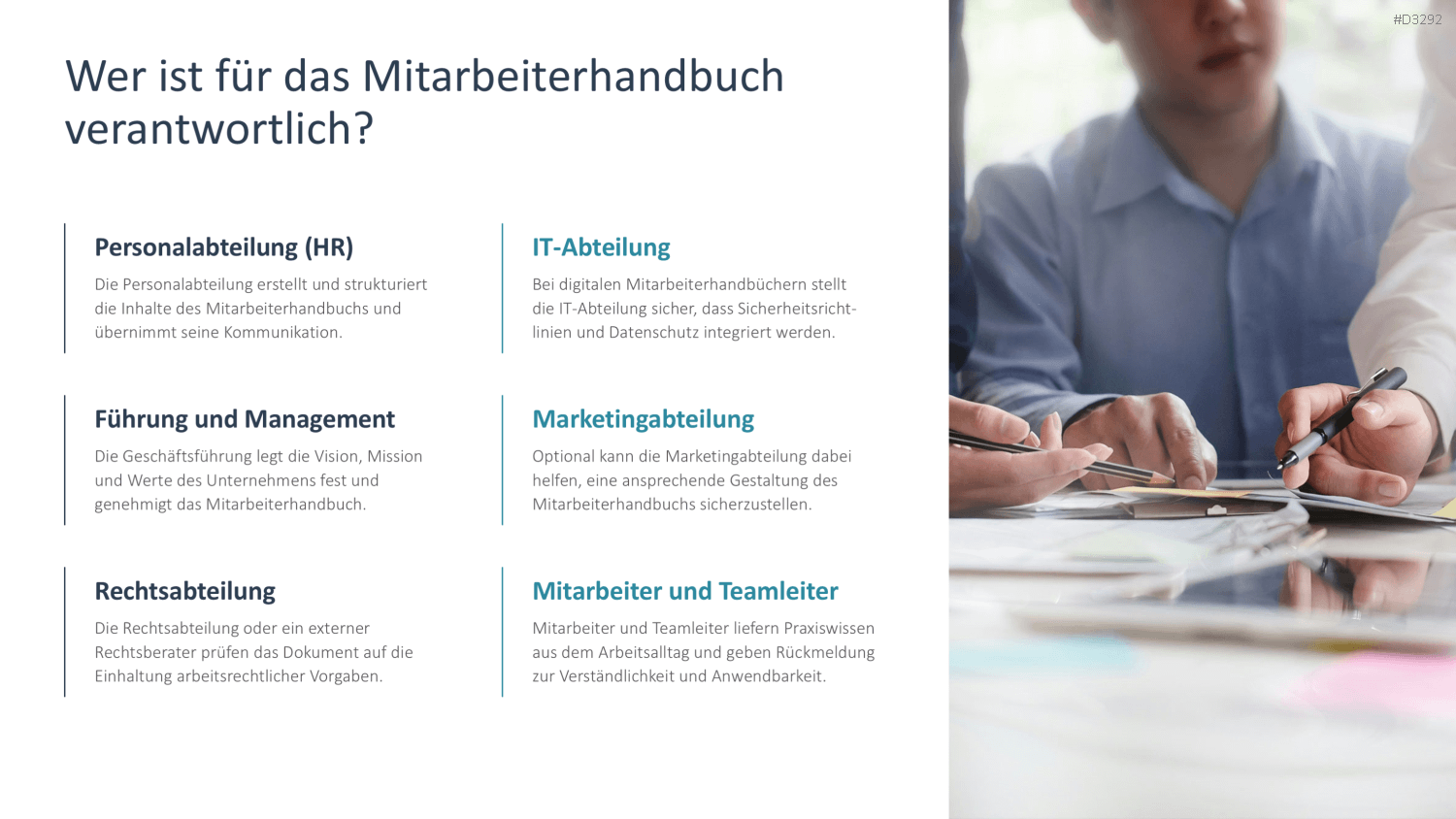 Mitarbeiterhandbuch PowerPoint-Vorlage
