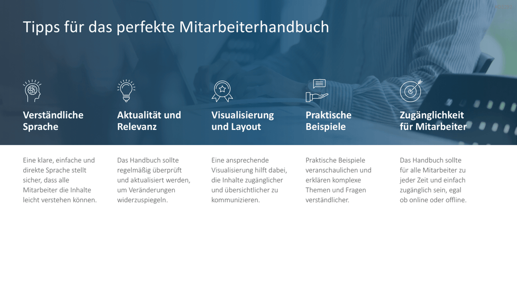Mitarbeiterhandbuch PowerPoint-Vorlage