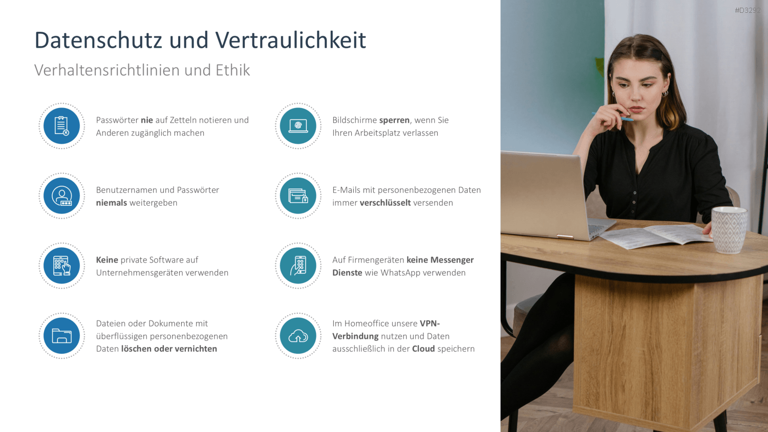Mitarbeiterhandbuch PowerPoint-Vorlage