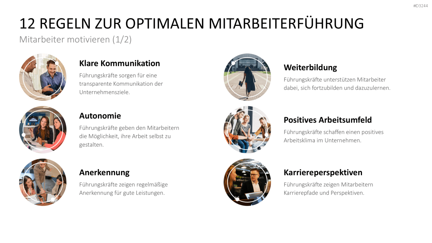 Mitarbeitermotivation PowerPoint-Vorlage