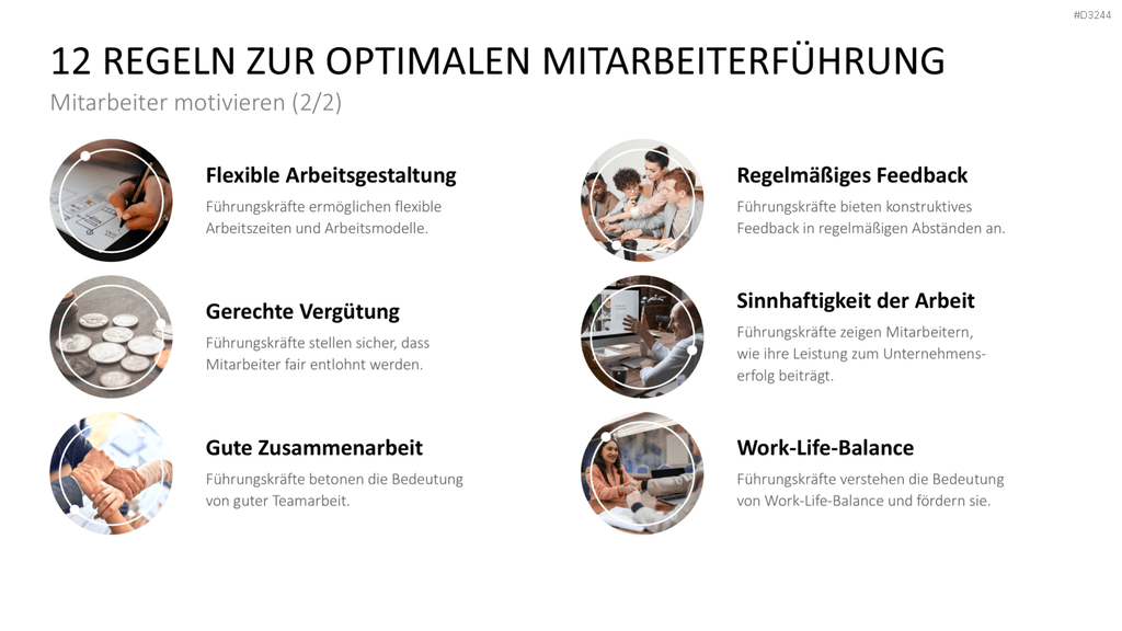 Mitarbeitermotivation PowerPoint-Vorlage