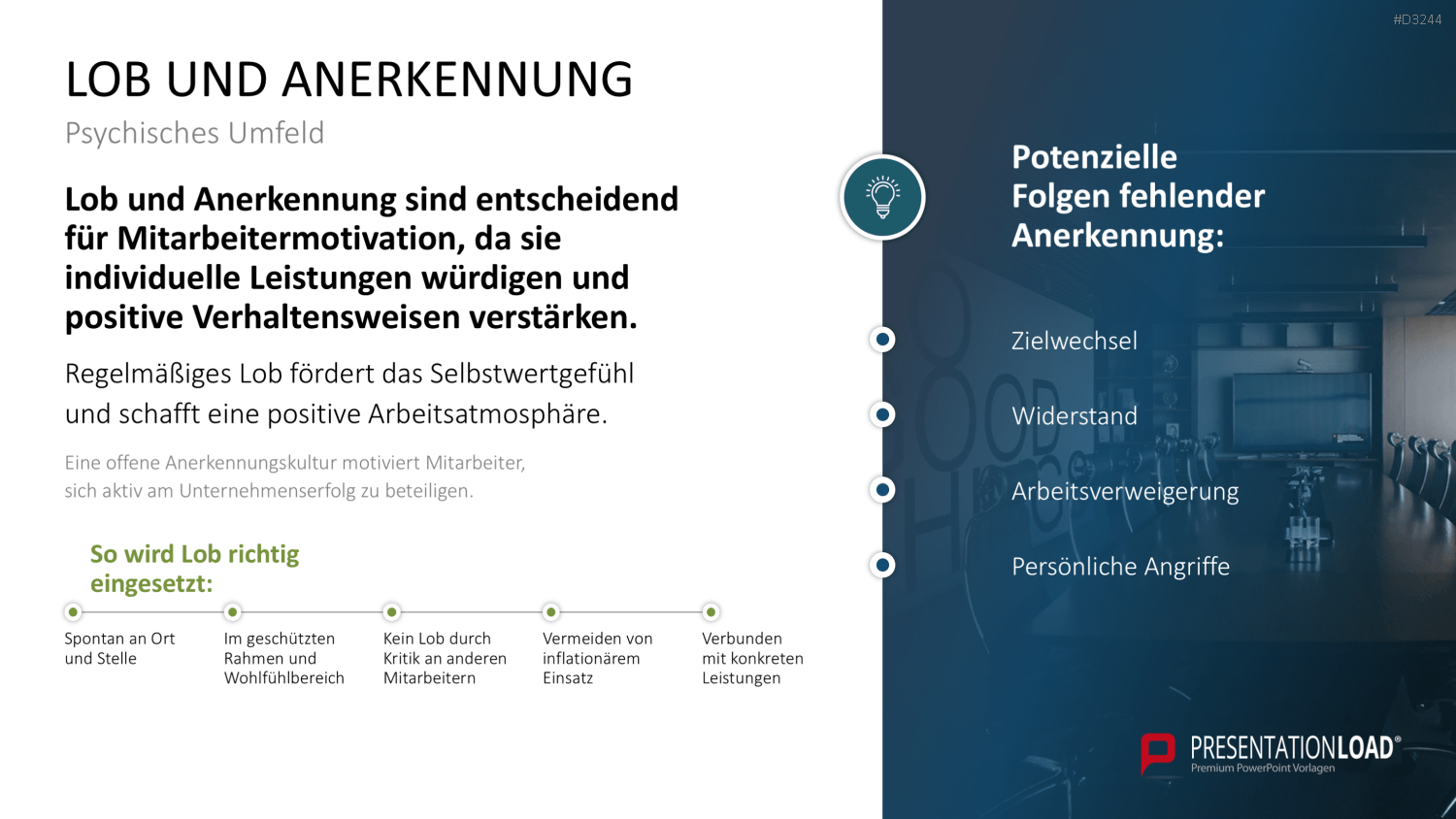 Mitarbeitermotivation PowerPoint-Vorlage