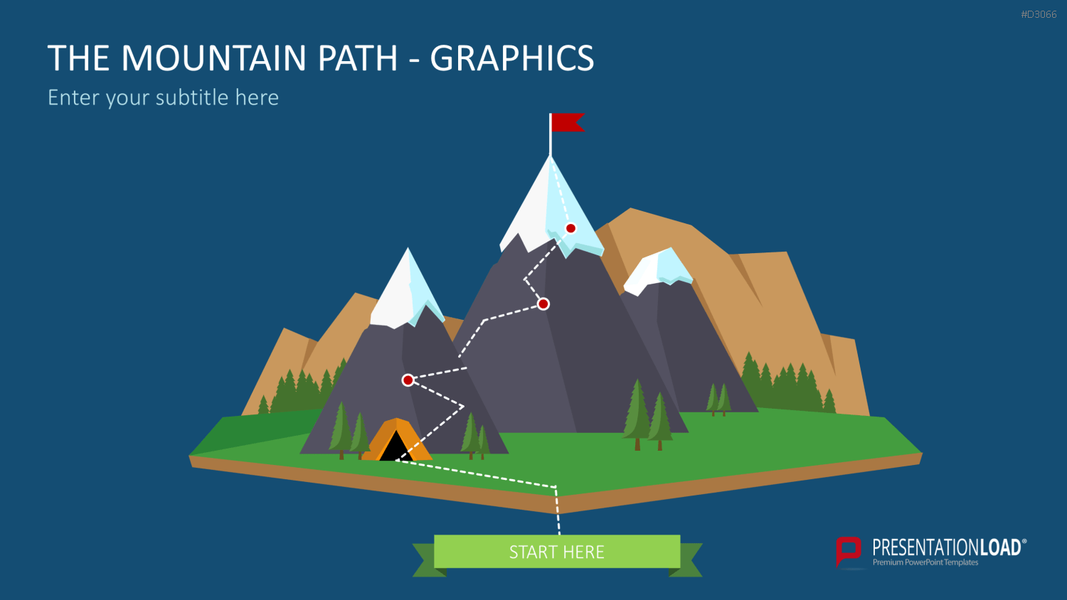 Berg-Infografiken 1 (Grafiken) PowerPoint-Vorlage