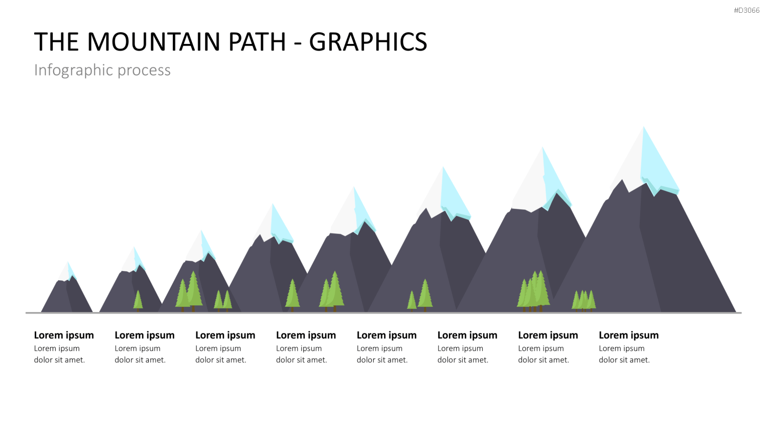 Berg-Infografiken 1 (Grafiken) PowerPoint-Vorlage
