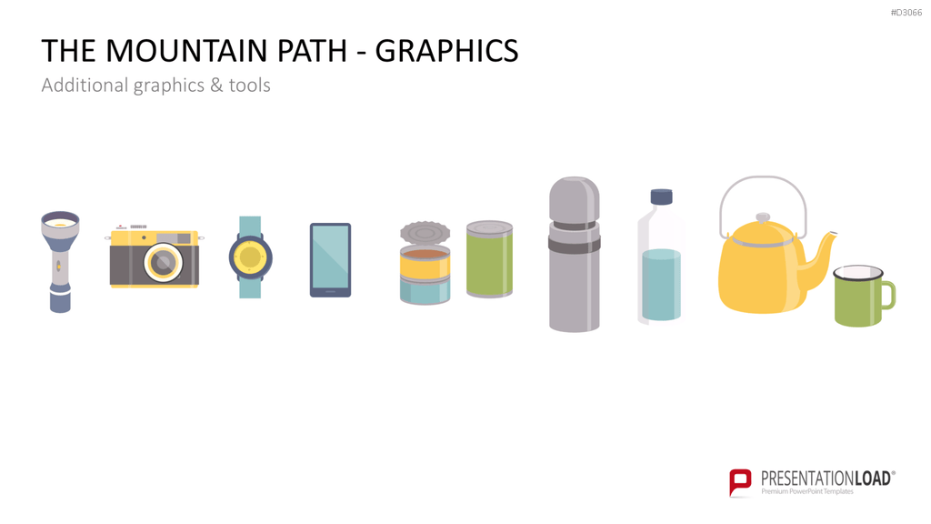 Berg-Infografiken 1 (Grafiken) PowerPoint-Vorlage