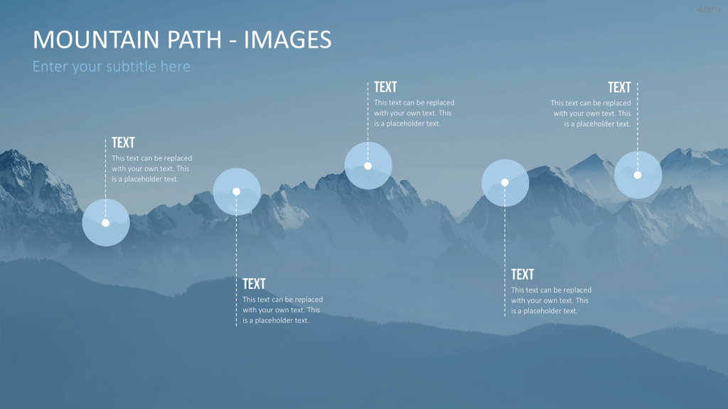 Berg-Infografiken 2 (Bilder) PowerPoint-Vorlage