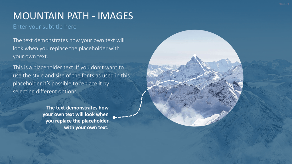 Berg-Infografiken 2 (Bilder) PowerPoint-Vorlage