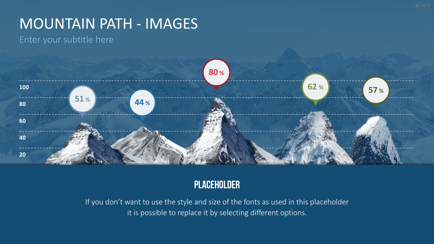 Berg-Infografiken 2 (Bilder) PowerPoint-Vorlage