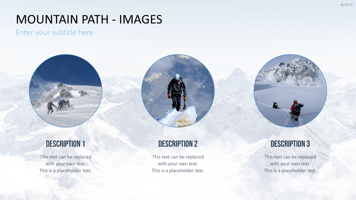 Berg-Infografiken 2 (Bilder) PowerPoint-Vorlage