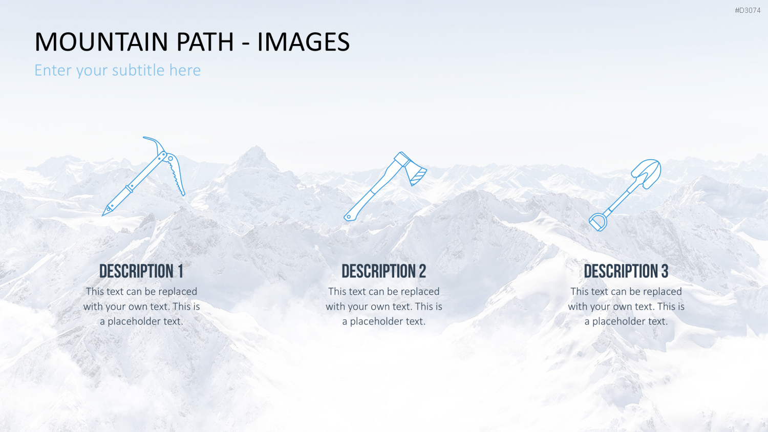 Berg-Infografiken 2 (Bilder) PowerPoint-Vorlage