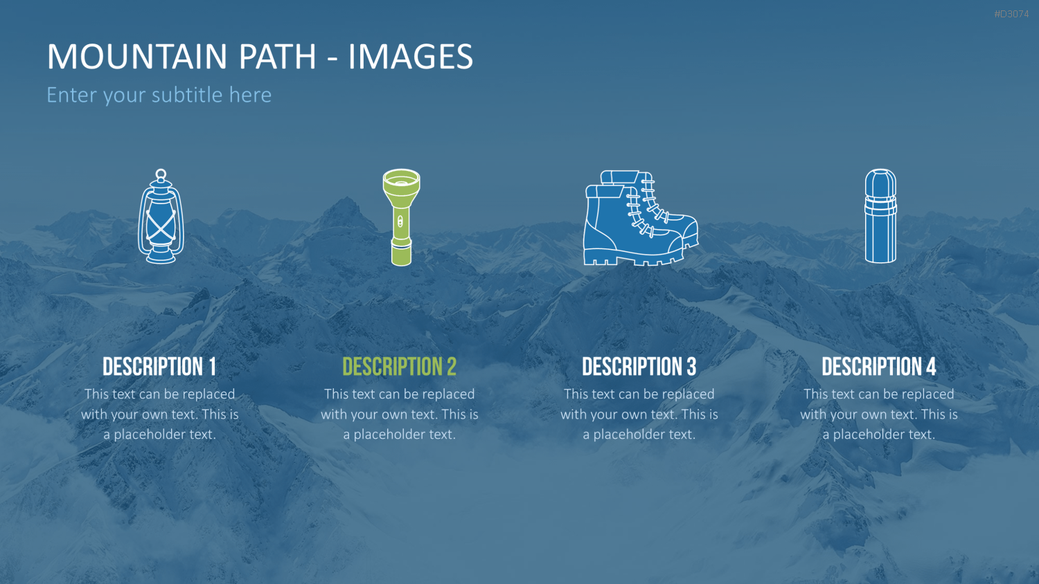 Berg-Infografiken 2 (Bilder) PowerPoint-Vorlage