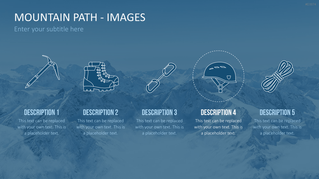 Berg-Infografiken 2 (Bilder) PowerPoint-Vorlage