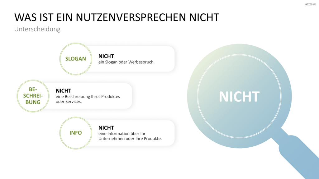Nutzenversprechen (Value Proposition) PowerPoint-Vorlage