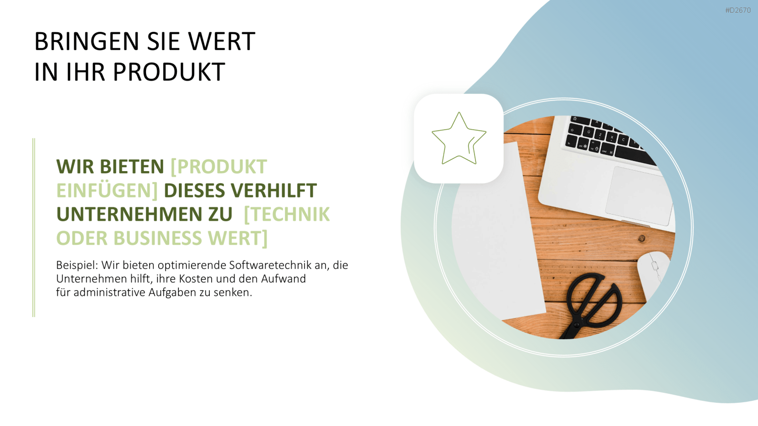 Nutzenversprechen (Value Proposition) PowerPoint-Vorlage