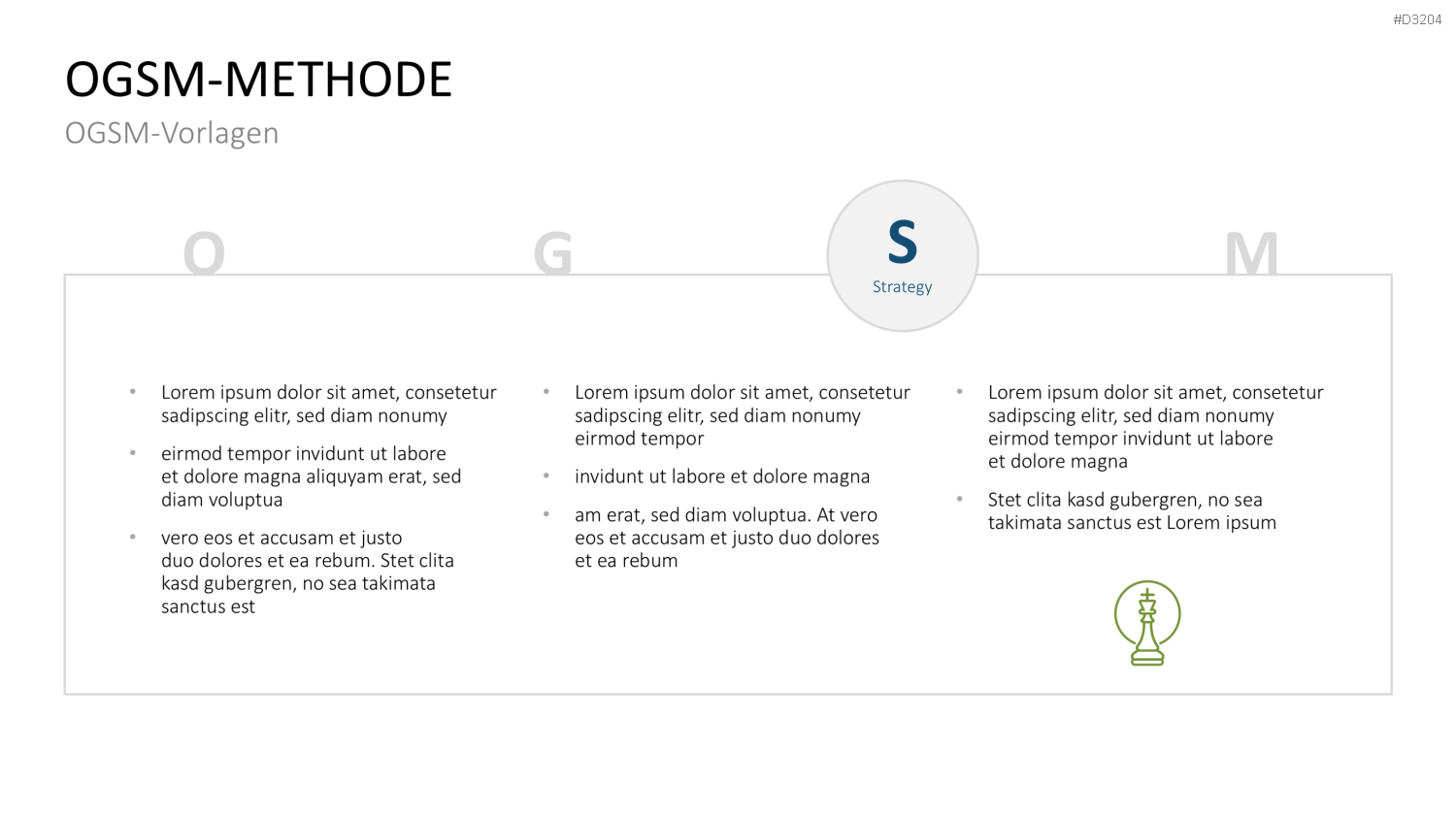 OGSM-Zielmanagement PowerPoint-Vorlage